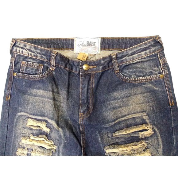 Soho Babe Destroyed Jeans jb2-0038 - Picture 2 of 4